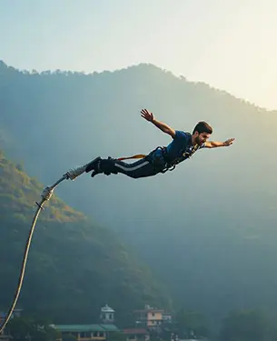 Rishikesh bungee Jumping