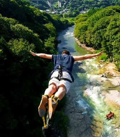 Rishikesh bungee Jumping about