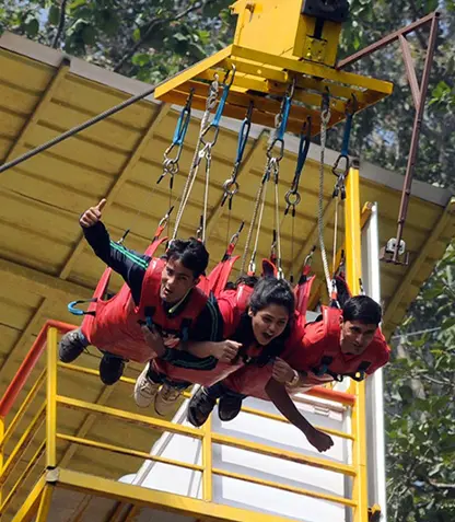 flying fox in Rishikesh about