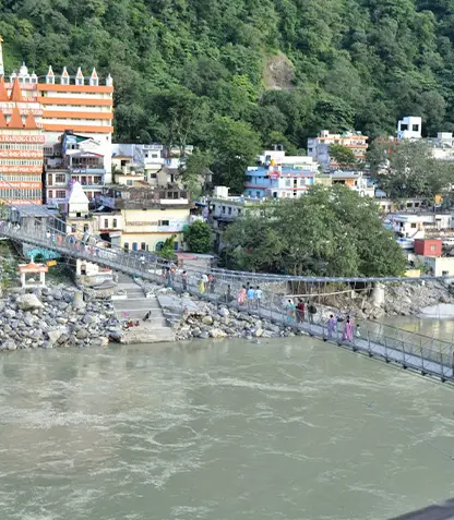 Laxman Jhula in Rishikesh about